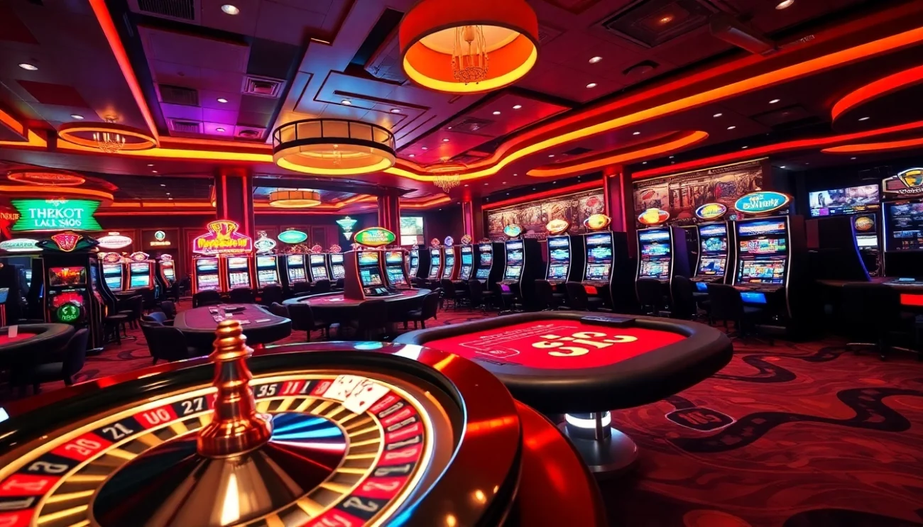 Experience the thrill of online gambling with 789 bet at a dynamic casino scene featuring poker chips, a roulette wheel, and players placing bets.
