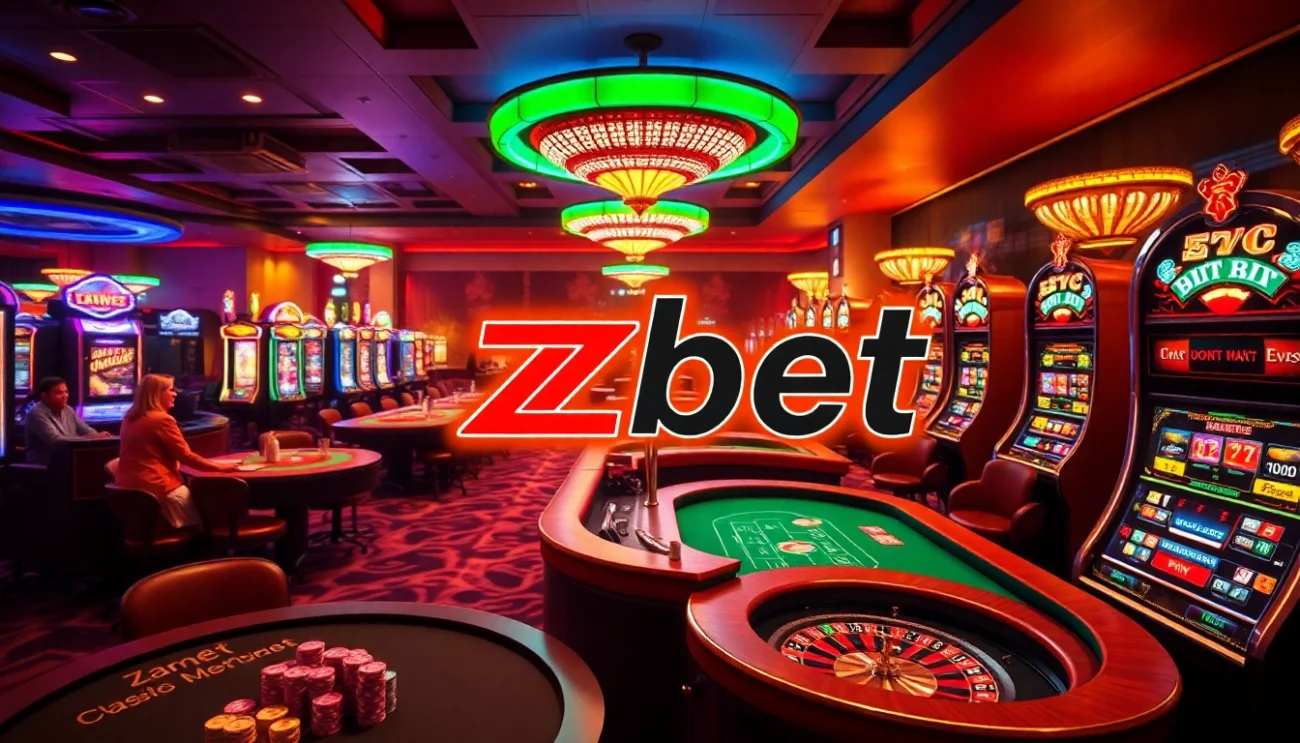 Experience thrilling casino action at Zbet with vibrant tables and diverse games.