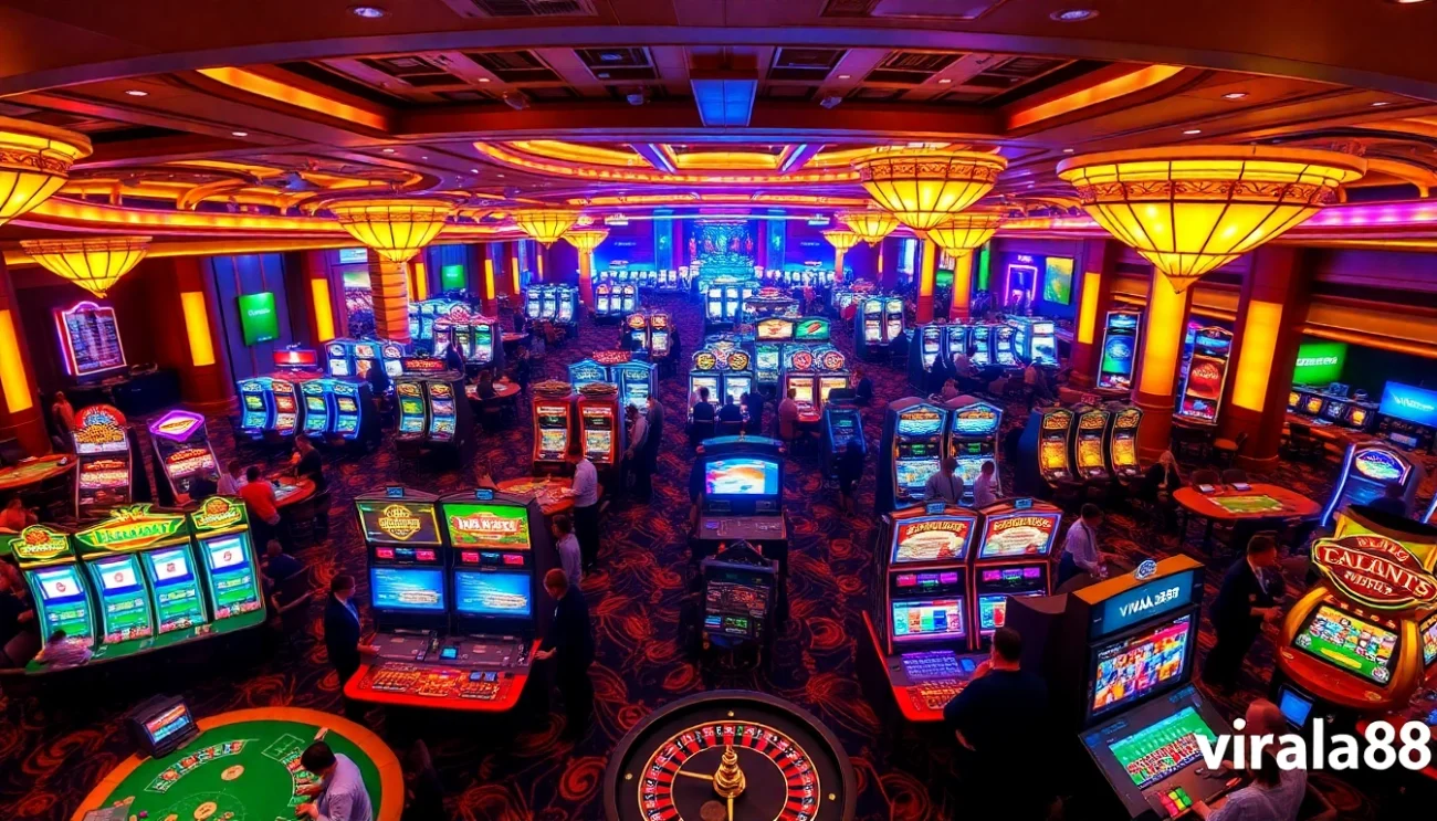Experience the thrill of viral88 as players engage in exciting casino games at lively tables.