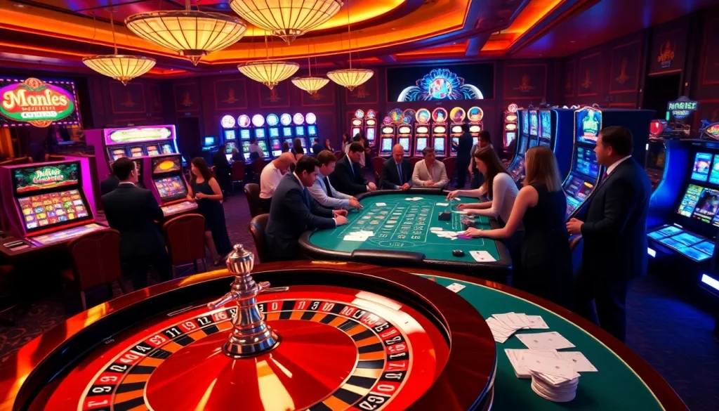 Experience the thrill of high-stakes gambling at c168.mobi with roulette wheels, poker tables, and vibrant slot machines.